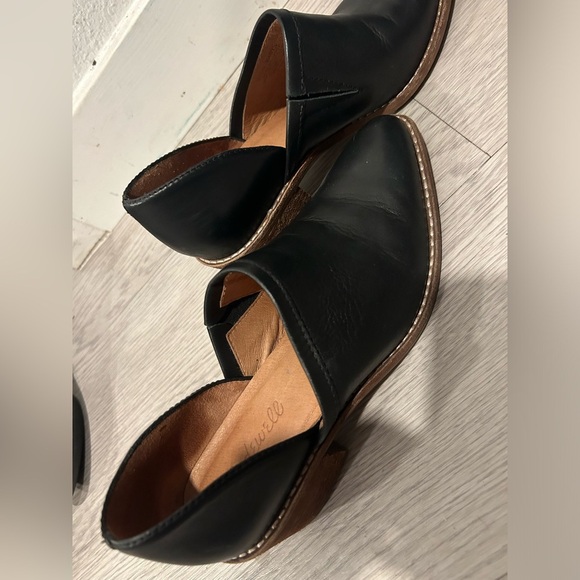 Madewell The Lucie Shoe Cut Out Booties Block Heel Size 6 - Picture 4 of 6